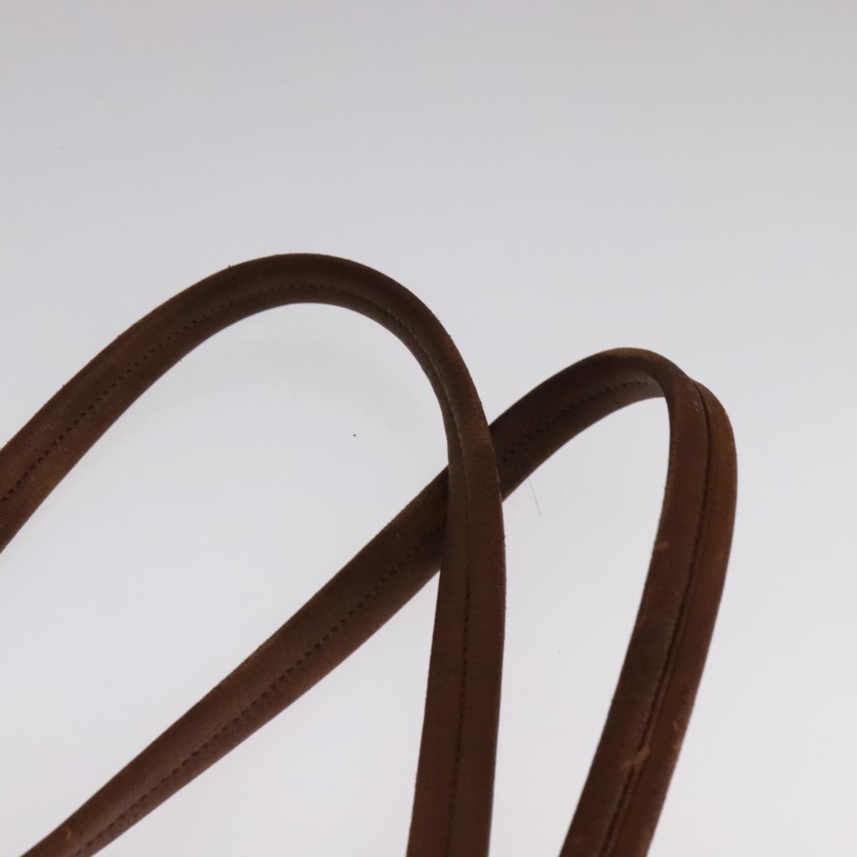 PRADA Tote Bag Leather 2way Brown Auth ki5372