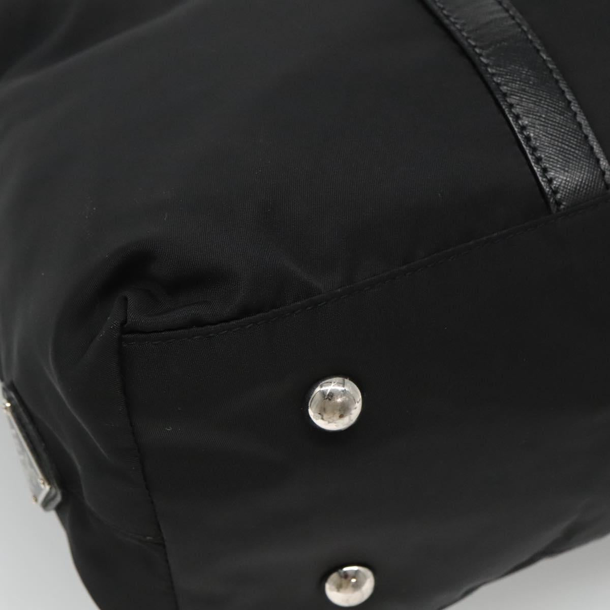 PRADA Hand Bag Nylon 2way Black Auth ki5424