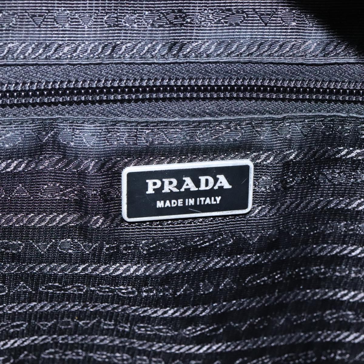 PRADA Hand Bag Nylon 2way Black Auth ki5424