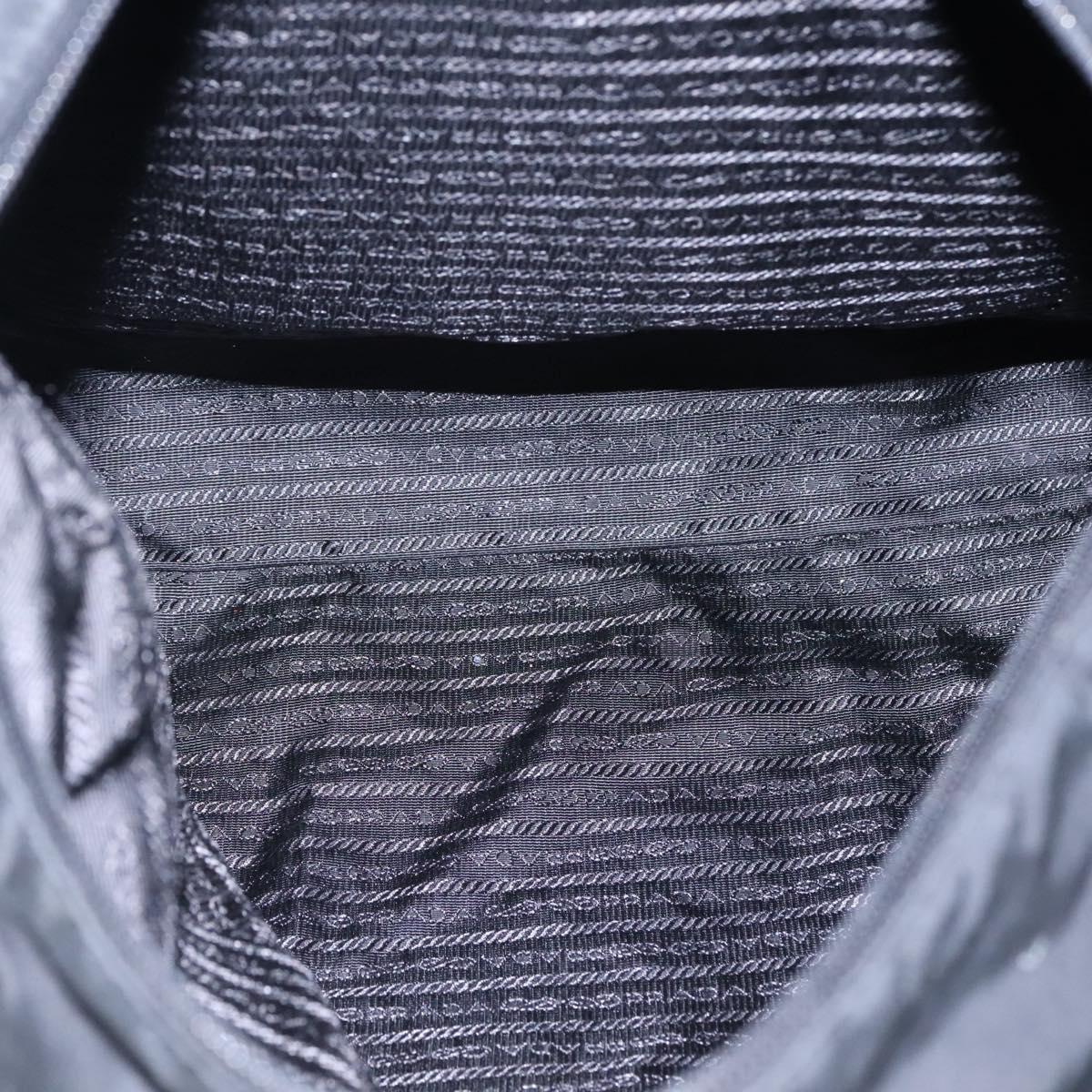 PRADA Hand Bag Nylon 2way Black Auth ki5424