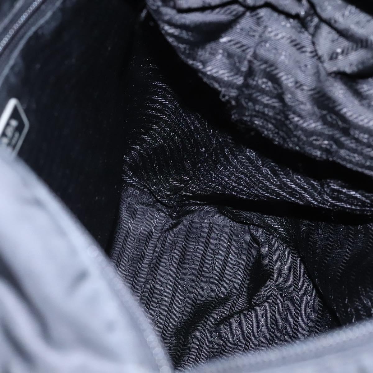 PRADA Hand Bag Nylon 2way Black Auth ki5424