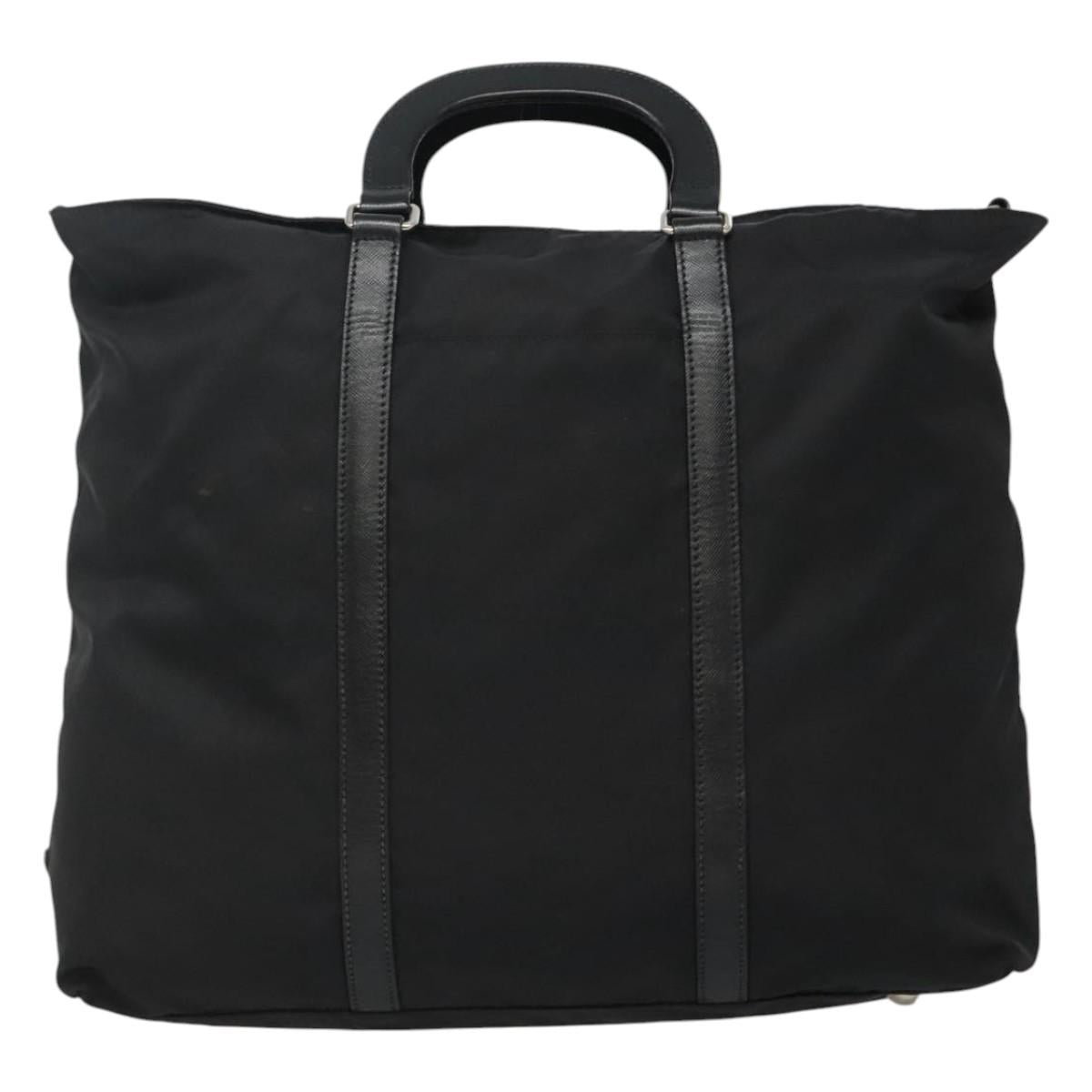 PRADA Hand Bag Nylon 2way Black Auth ki5424