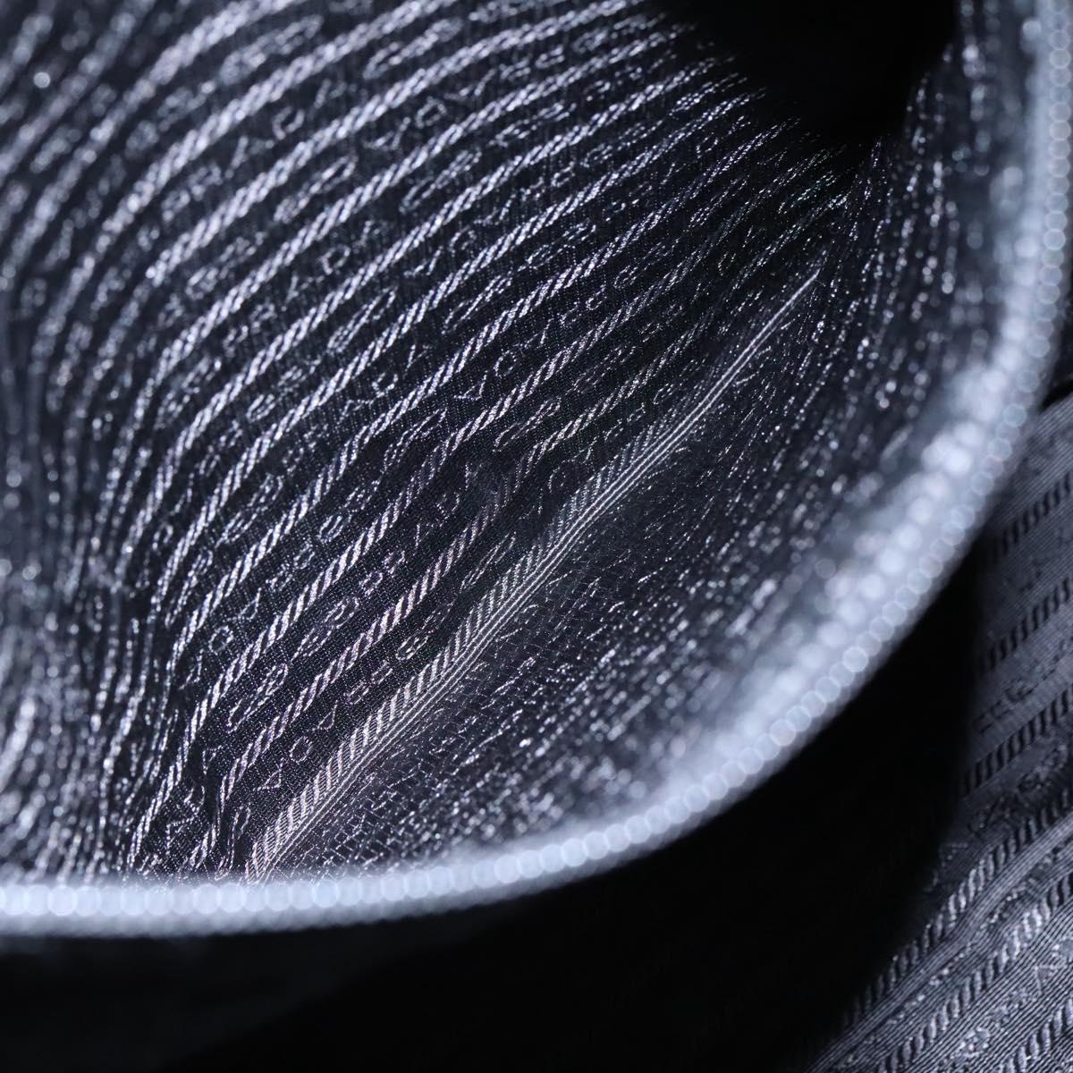 PRADA Hand Bag Nylon 2way Black Auth ki5424