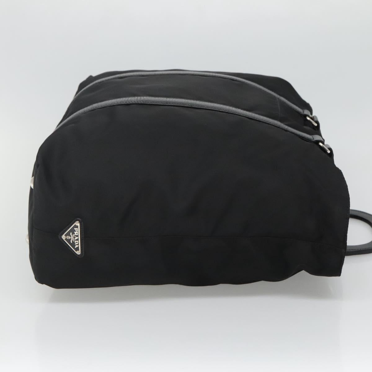 PRADA Hand Bag Nylon 2way Black Auth ki5424