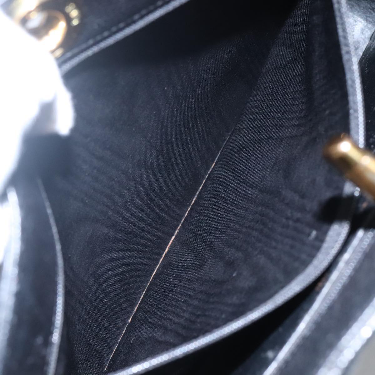 CHANEL Matelasse Chain Shoulder Bag Calf Skin Black Gold CC Auth ki5432