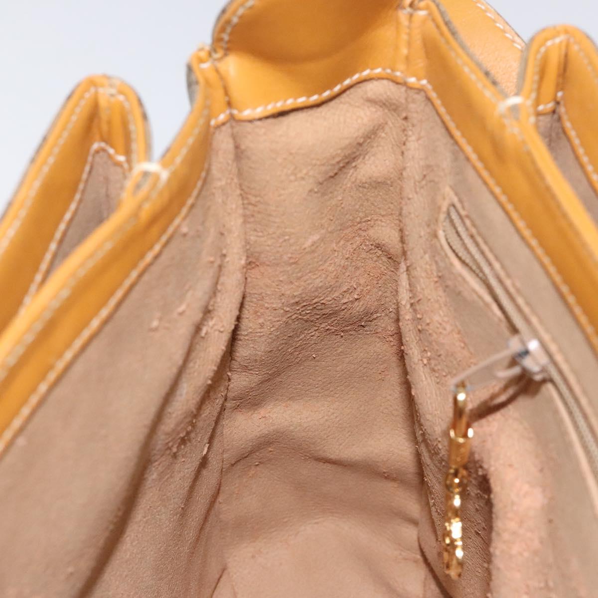 GUCCI Micro GG Supreme Shoulder Bag PVC Beige Gold 001 116 0924 Auth ki5438