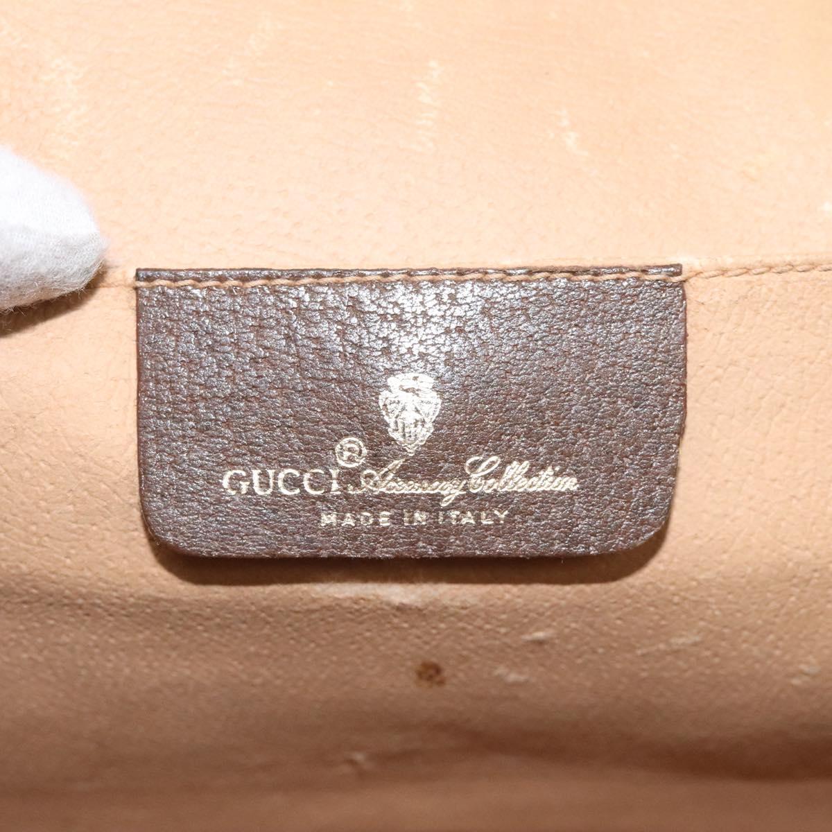 GUCCI GG Supreme Web Sherry Line Clutch Bag PVC Beige Red 156 01 031 Auth ki5446