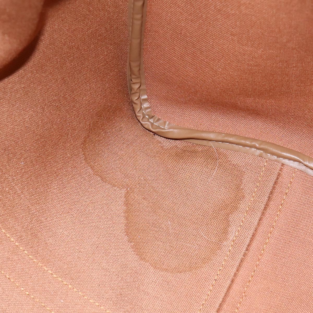 Christian Dior Honeycomb Canvas Boston Bag PVC Leather Black Auth ki5469