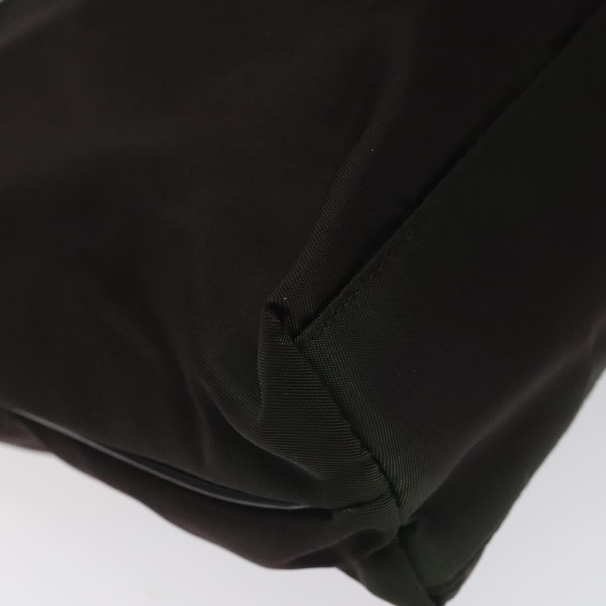 PRADA Hand Bag Nylon Khaki Auth ki5477