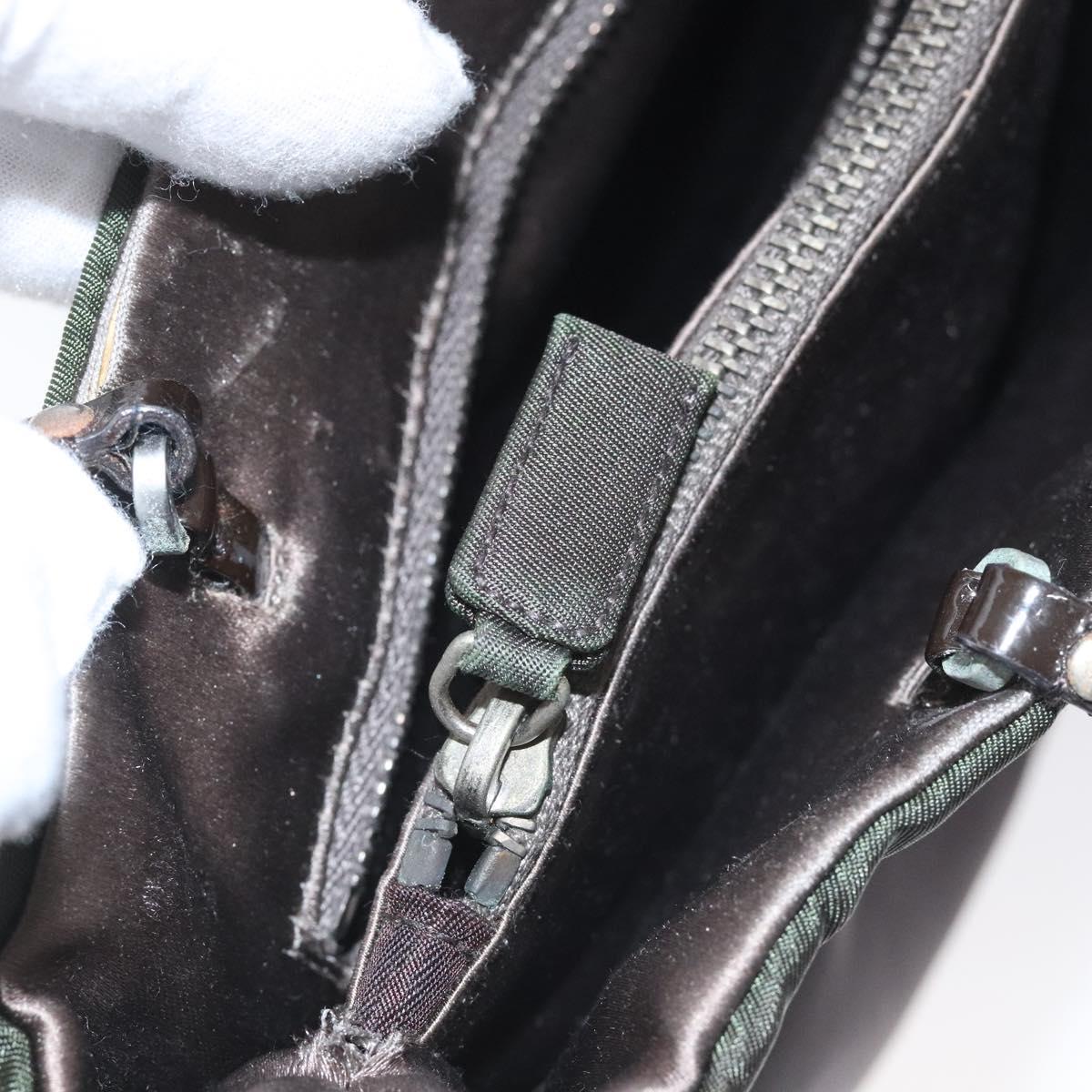 PRADA Hand Bag Nylon Khaki Auth ki5477