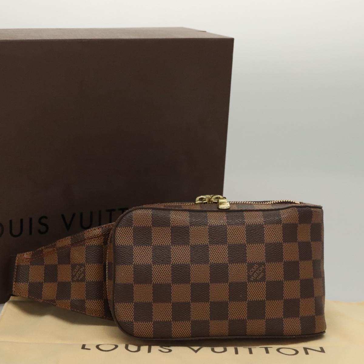 LOUIS VUITTON Damier Ebene Geronimos Shoulder Bag N51994 LV Auth ki5501A