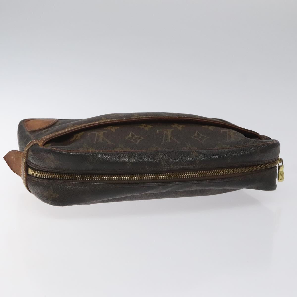 LOUIS VUITTON Monogram Compiegne 28 Clutch Bag M51845 LV Auth ki5523