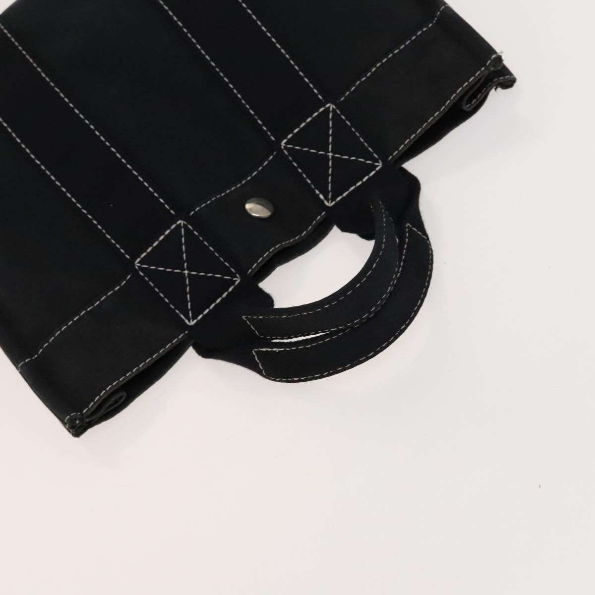HERMES Fourre Tout Tote Bag Canvas 5Set Black Gray Navy Auth ki5557