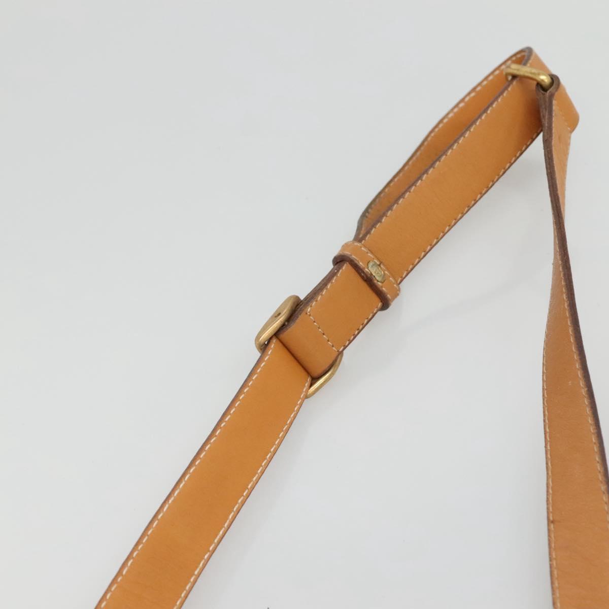 GUCCI Micro GG Supreme Web Sherry Line Shoulder Bag PVC Beige Gold Auth ki5605