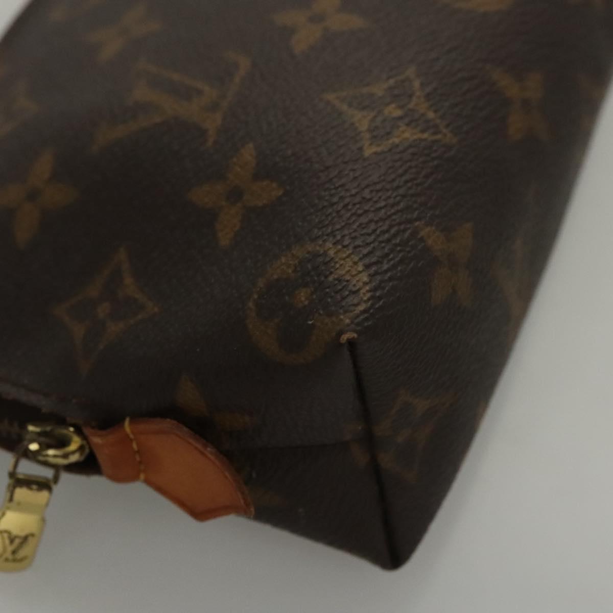 LOUIS VUITTON Monogram Pochette Cosmetic PM Cosmetic Pouch M47515 LV Auth ki5621