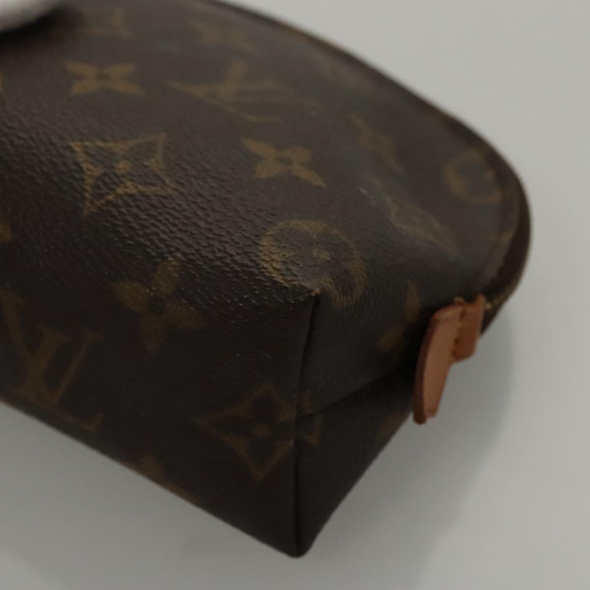 LOUIS VUITTON Monogram Pochette Cosmetic PM Cosmetic Pouch M47515 LV Auth ki5621