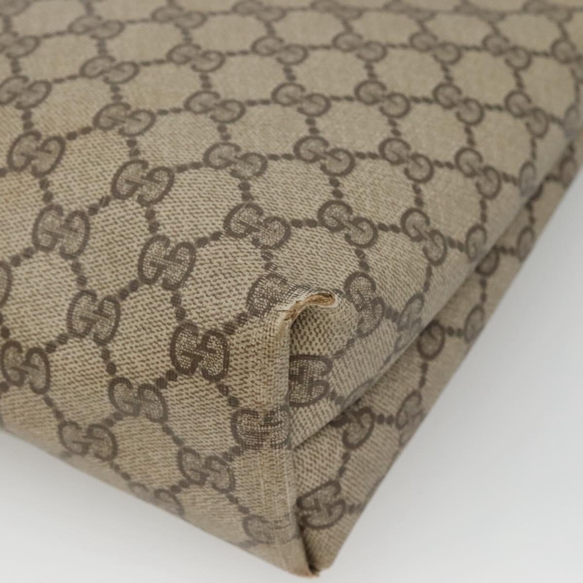 GUCCI GG Supreme Web Sherry Line Bag PVC Beige Green Red 89 02 003 Auth ki5636