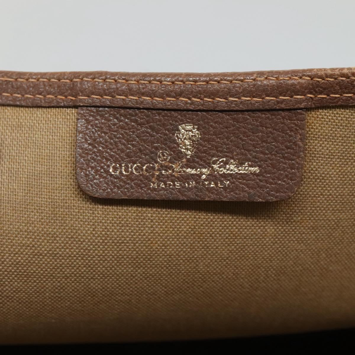 GUCCI GG Supreme Web Sherry Line Bag PVC Beige Green Red 89 02 003 Auth ki5636