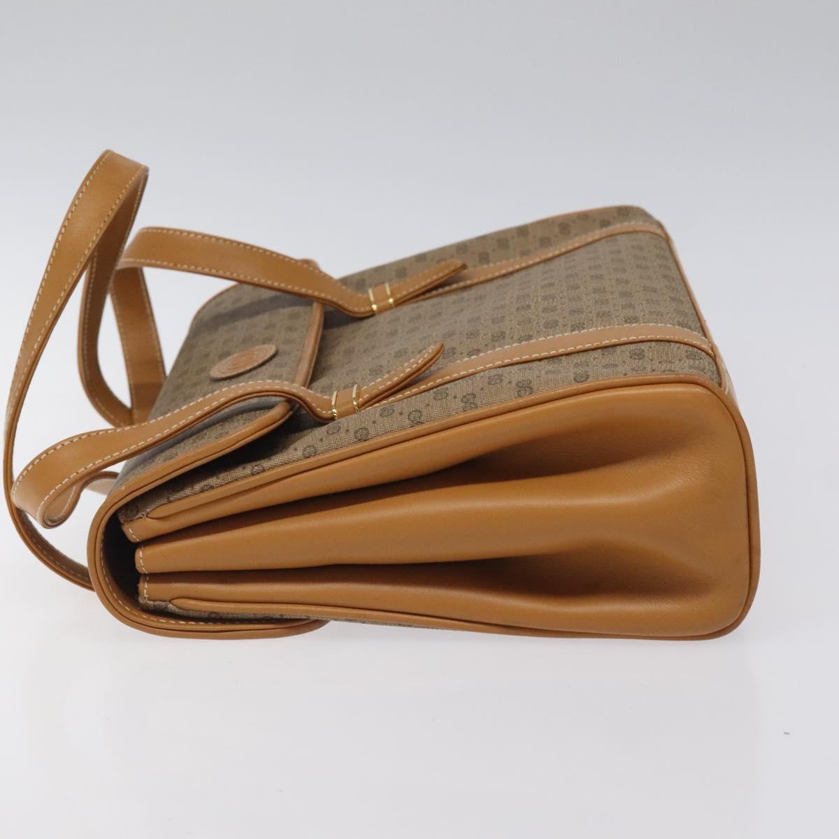 GUCCI Micro GG Supreme Hand Bag PVC Beige Gold 000 406 4857 Auth ki5660
