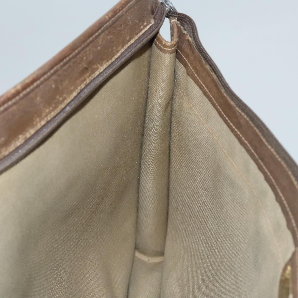 GUCCI GG Supreme Web Sherry Line Bag PVC Beige Green 017 115 4126 Auth ki5678