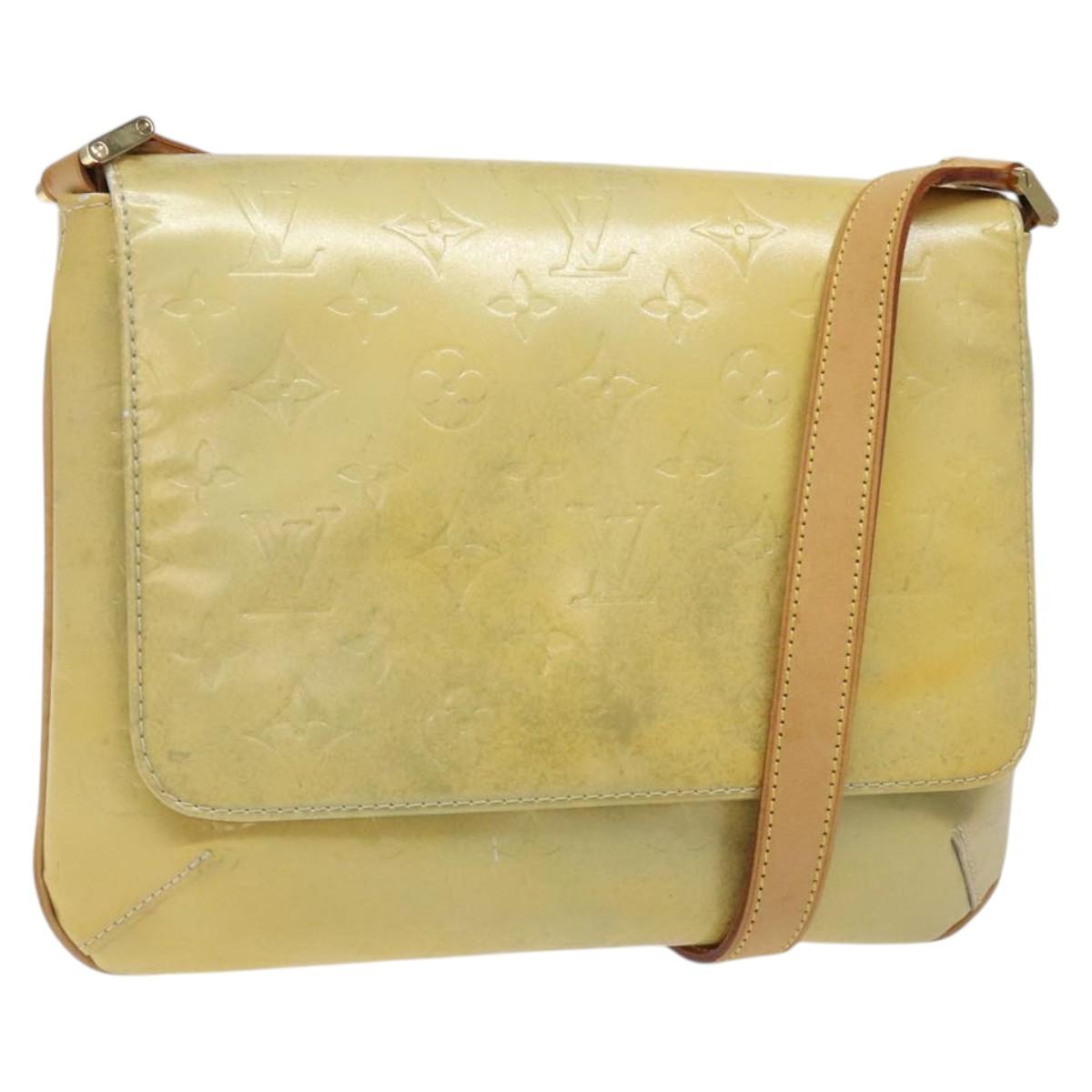 LOUIS VUITTON Monogram Vernis Thompson Street Bag Gris M91008 LV Auth ki5708