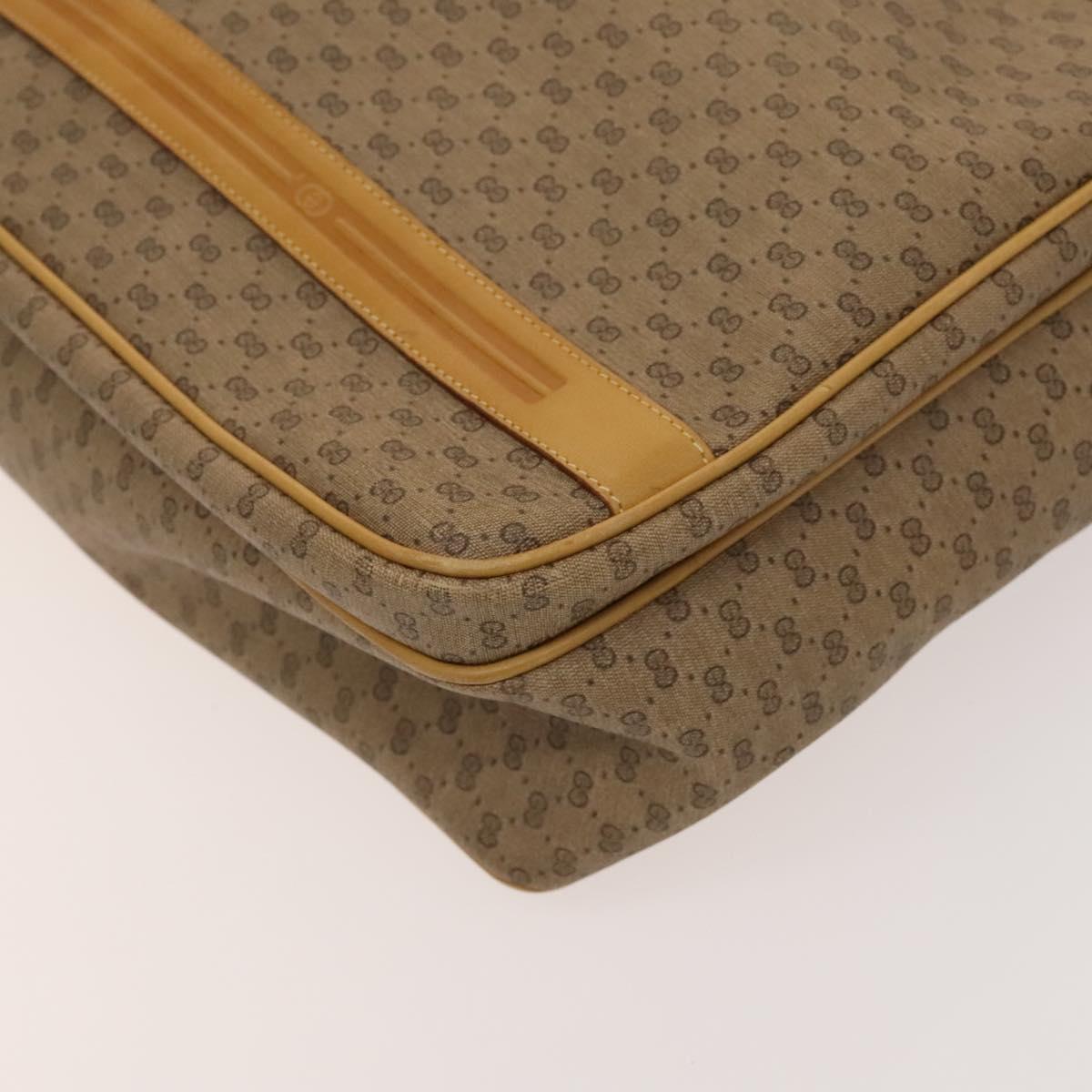 GUCCI Micro GG Supreme Shoulder Bag PVC Beige Gold 02 37 5442 Auth ki5727
