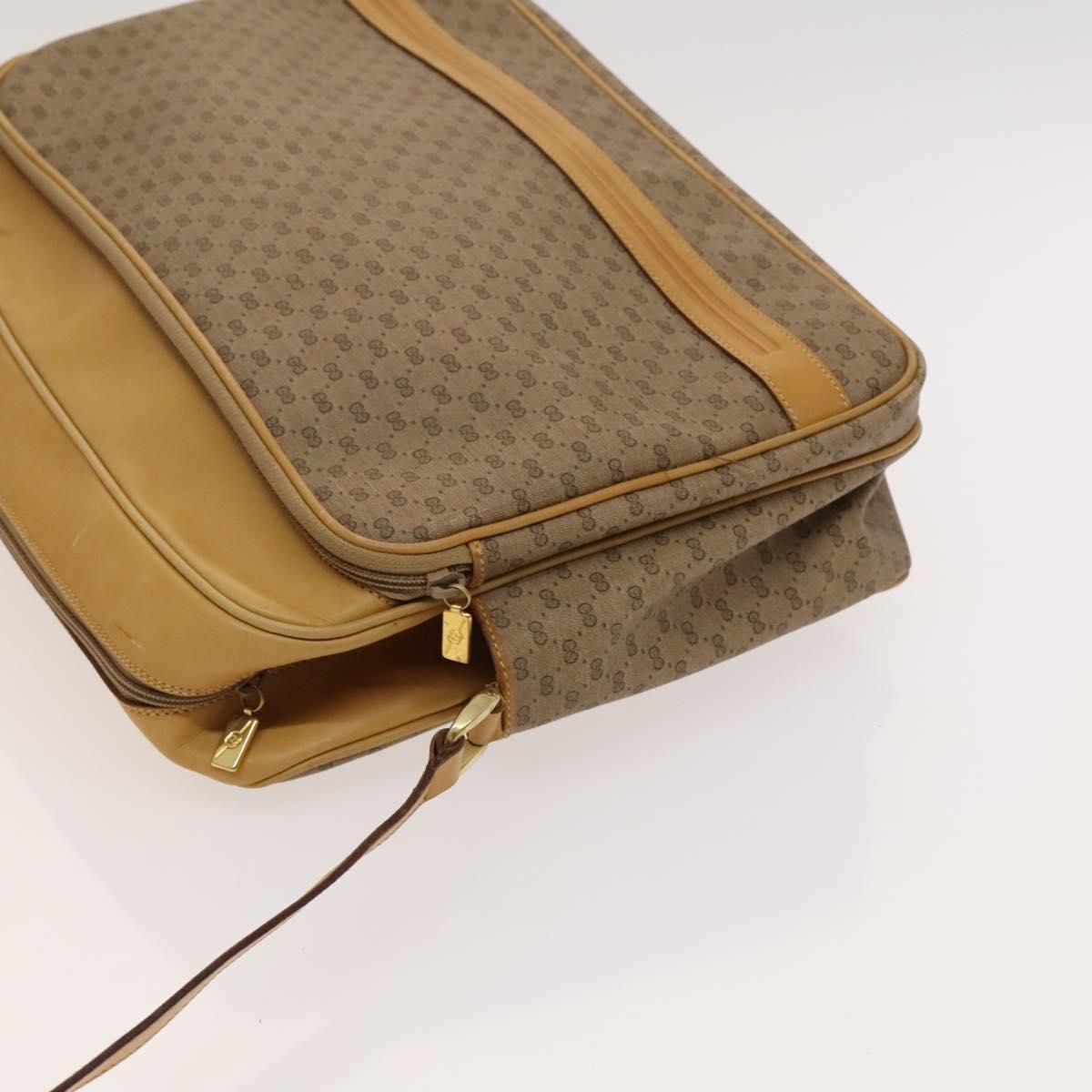 GUCCI Micro GG Supreme Shoulder Bag PVC Beige Gold 02 37 5442 Auth ki5727