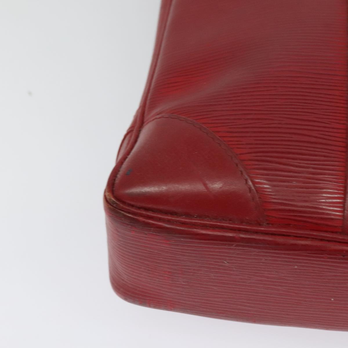 LOUIS VUITTON Epi Vivienne MM Business Bag Red M5912E LV Auth ki5742