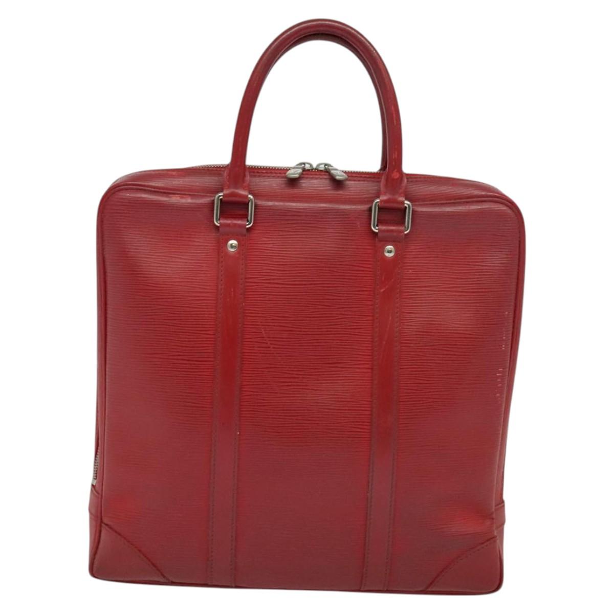 LOUIS VUITTON Epi Vivienne MM Business Bag Red M5912E LV Auth ki5742
