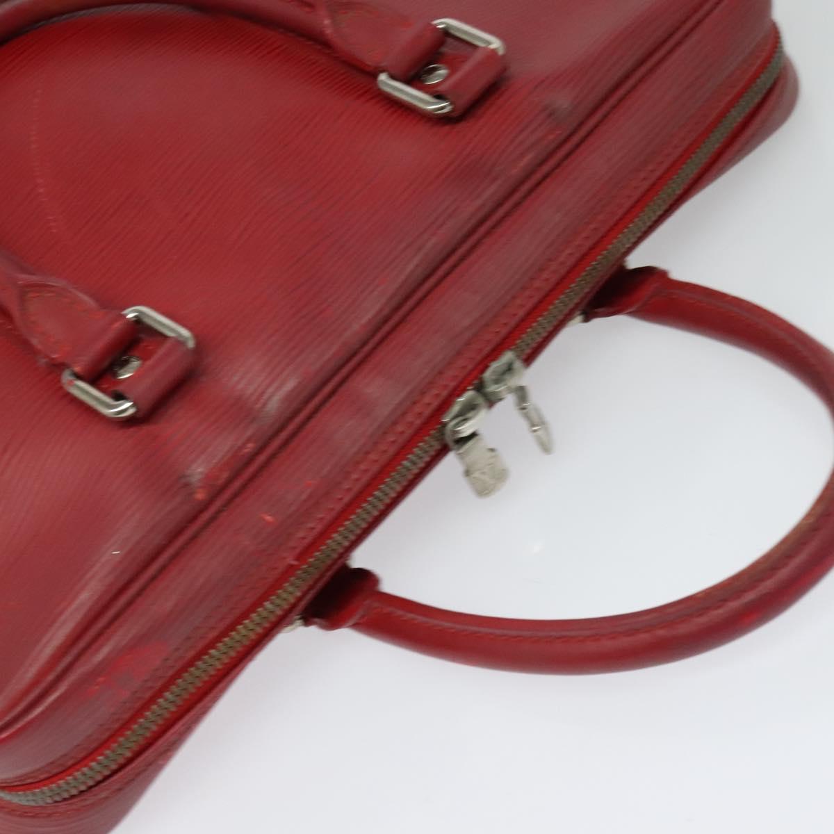 LOUIS VUITTON Epi Vivienne MM Business Bag Red M5912E LV Auth ki5742
