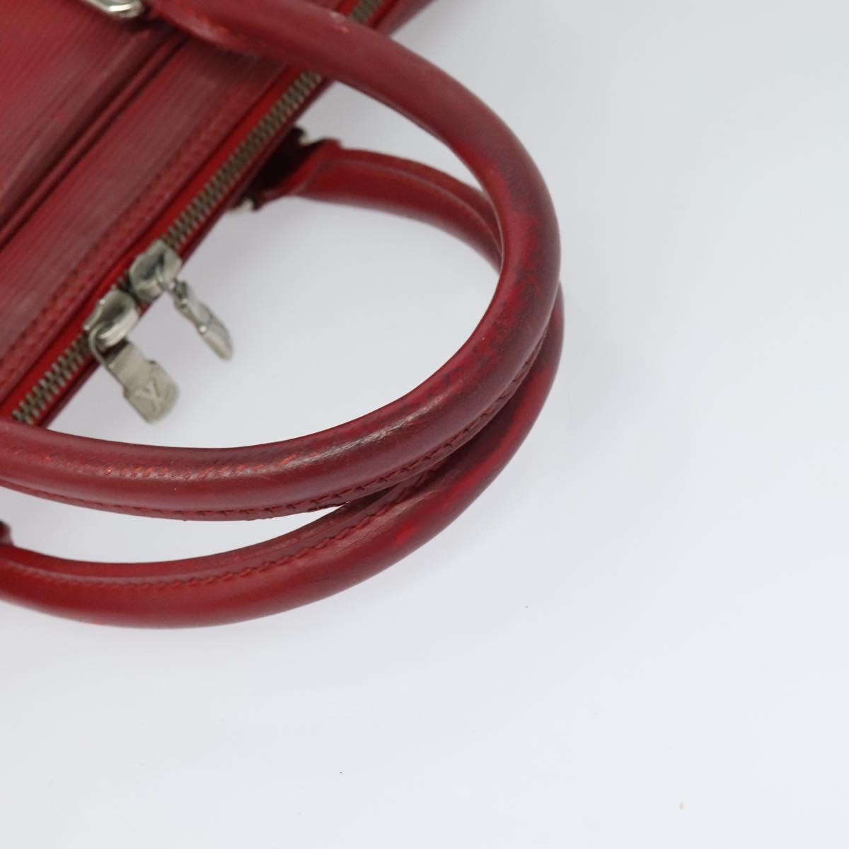 LOUIS VUITTON Epi Vivienne MM Business Bag Red M5912E LV Auth ki5742
