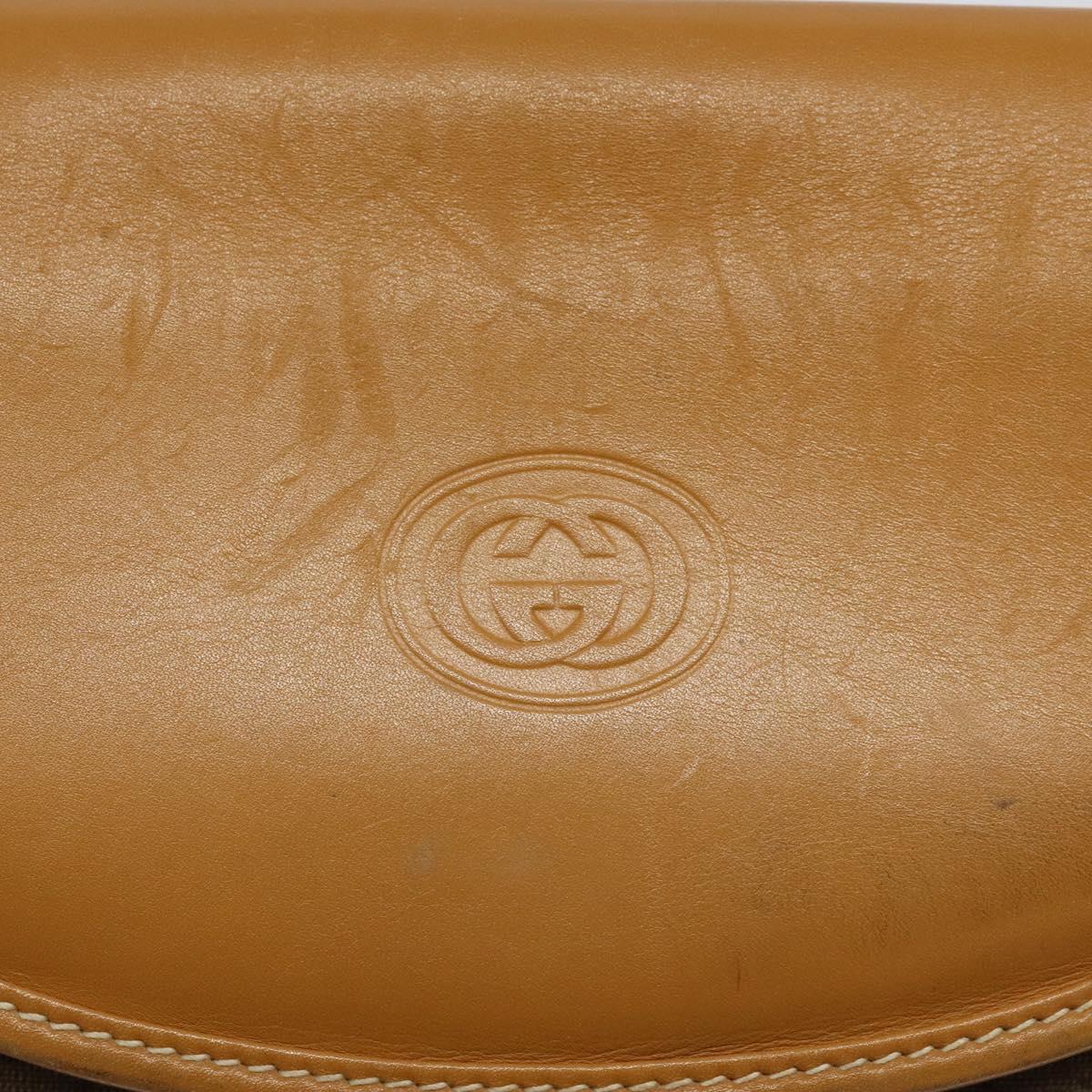 GUCCI Micro GG Supreme Shoulder Bag PVC Beige Gold 007 115 0074 Auth ki5748