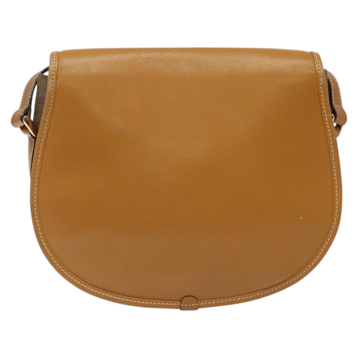 GUCCI Micro GG Supreme Shoulder Bag PVC Beige Gold 007 115 0074 Auth ki5748