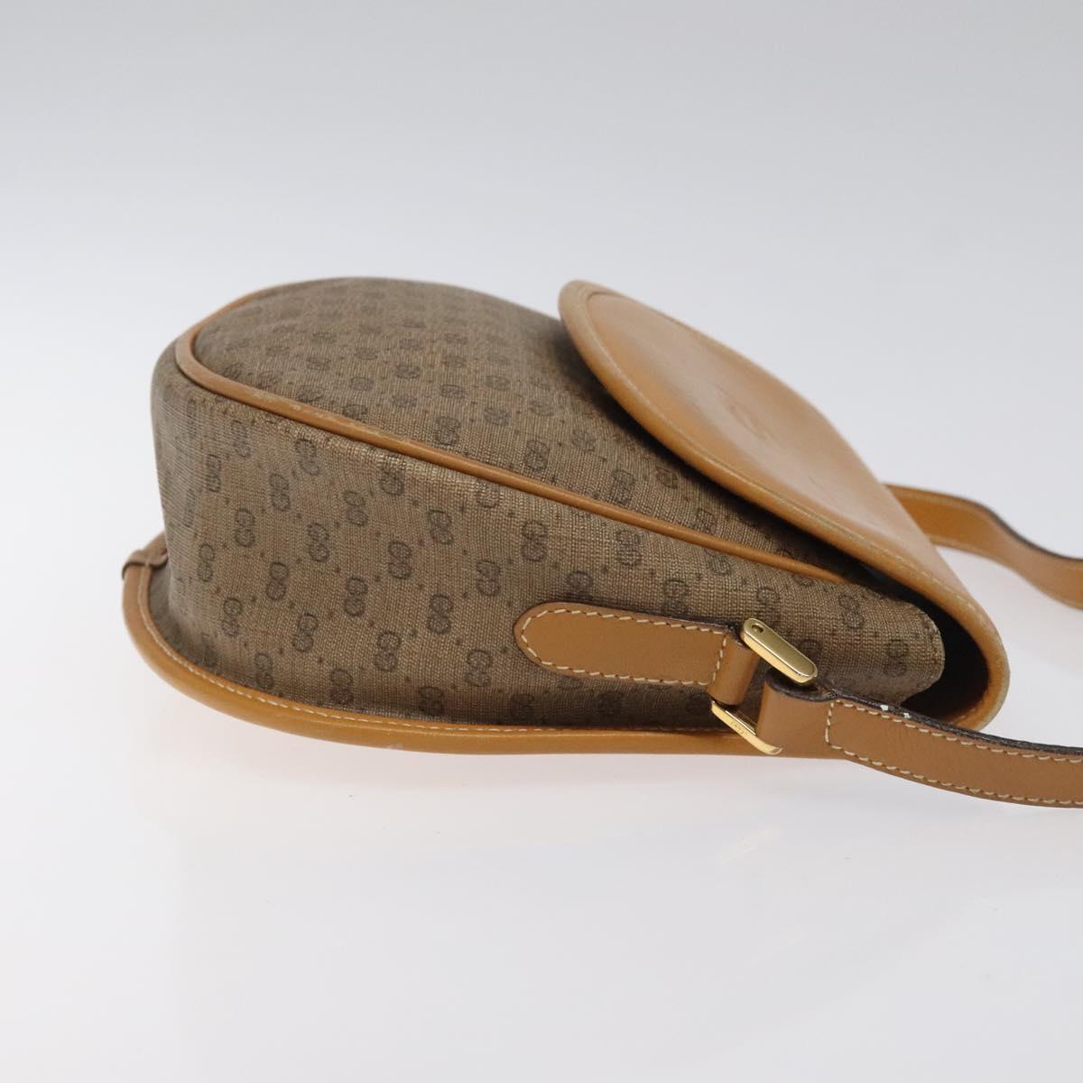 GUCCI Micro GG Supreme Shoulder Bag PVC Beige Gold 007 115 0074 Auth ki5748
