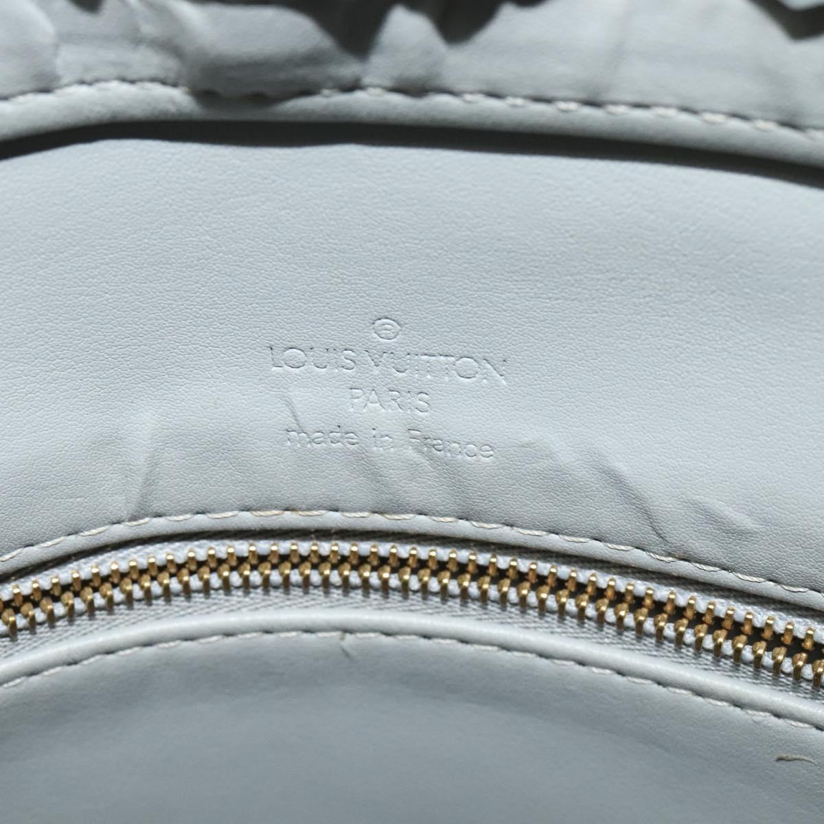 LOUIS VUITTON Monogram Vernis Houston Hand Bag Gris M91053 LV Auth ki5759