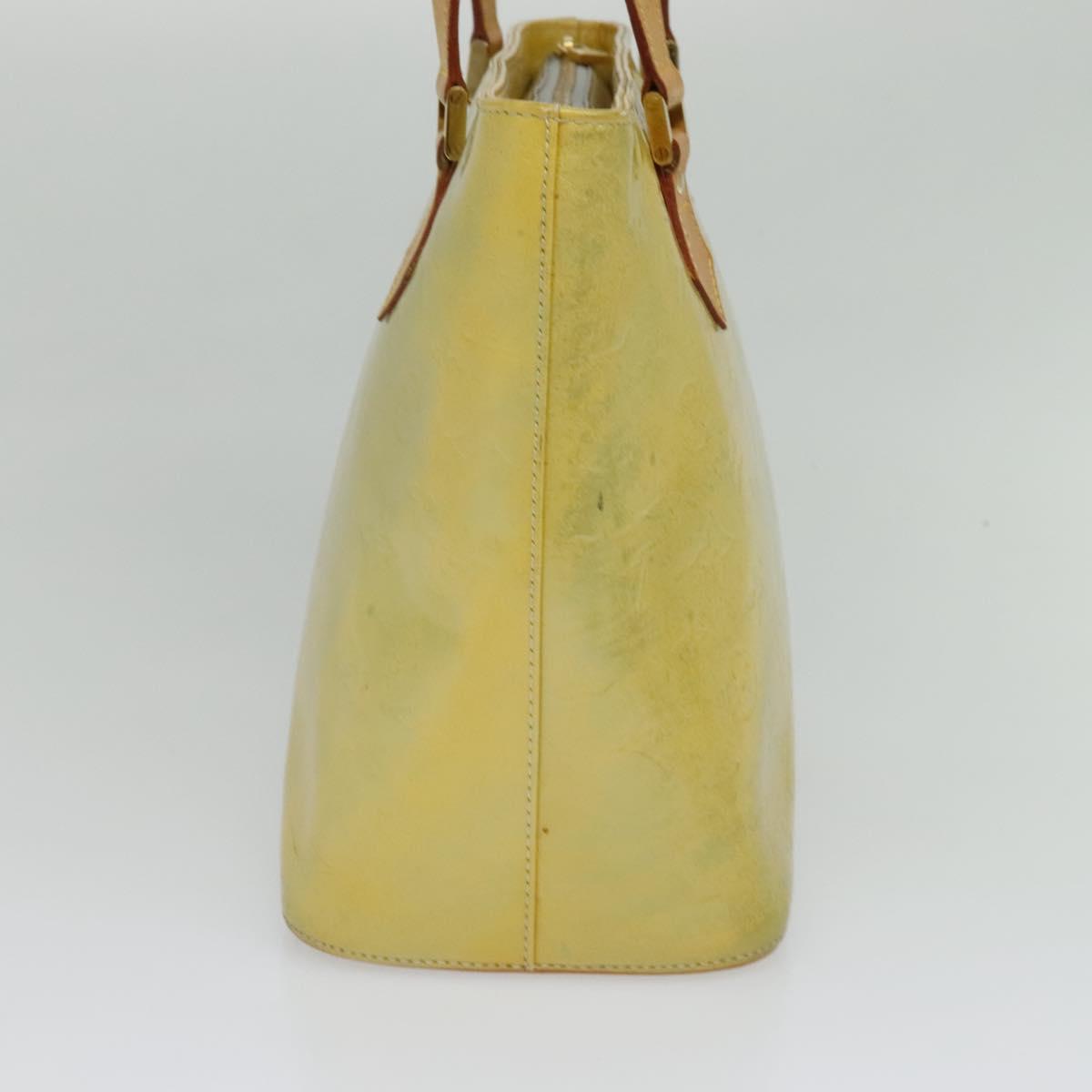 LOUIS VUITTON Monogram Vernis Houston Hand Bag Gris M91053 LV Auth ki5759