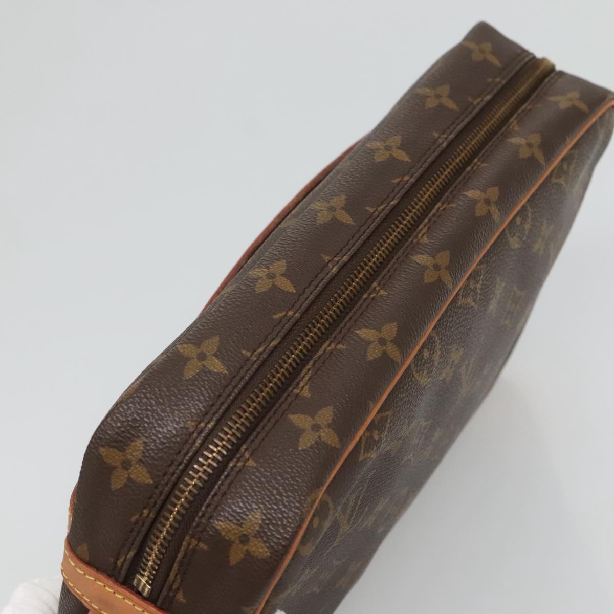 LOUIS VUITTON Monogram Compiegne 28 Clutch Bag M51845 LV Auth ki5776