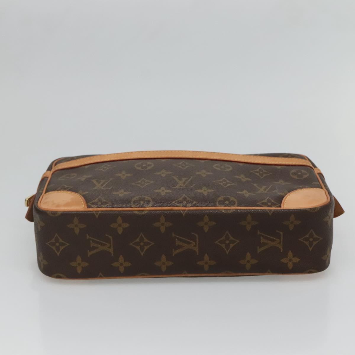 LOUIS VUITTON Monogram Compiegne 28 Clutch Bag M51845 LV Auth ki5776