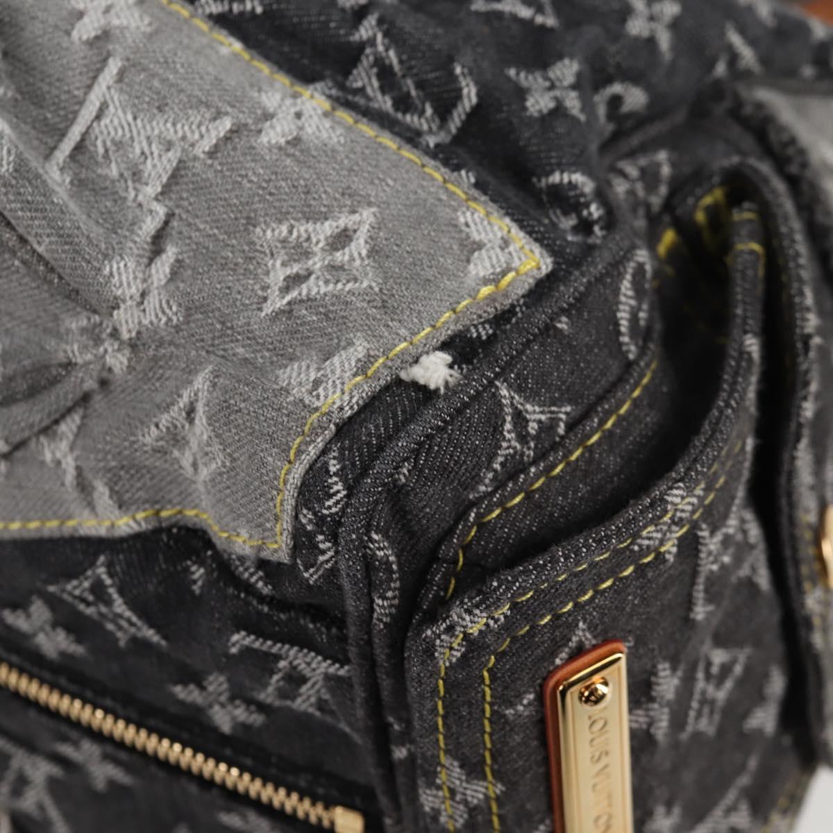 LOUIS VUITTON Monogram Denim Patchwork Speedy 30 Bag Gray M95381 LV Auth ki5785M