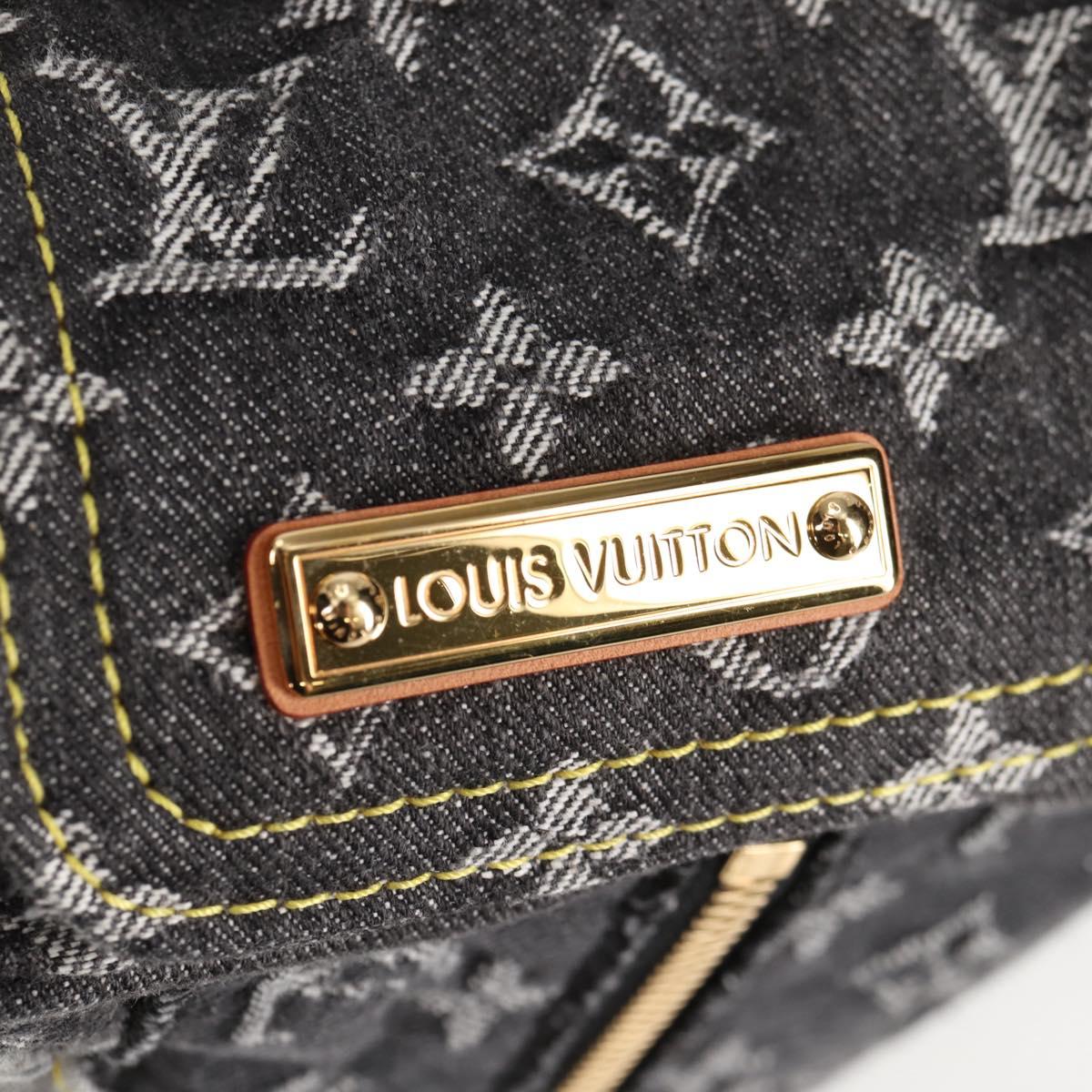 LOUIS VUITTON Monogram Denim Patchwork Speedy 30 Bag Gray M95381 LV Auth ki5785M