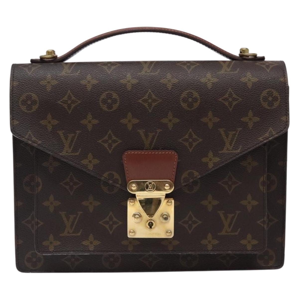 LOUIS VUITTON Monogram Monceau 28 Hand Bag M51185 LV Auth ki5795