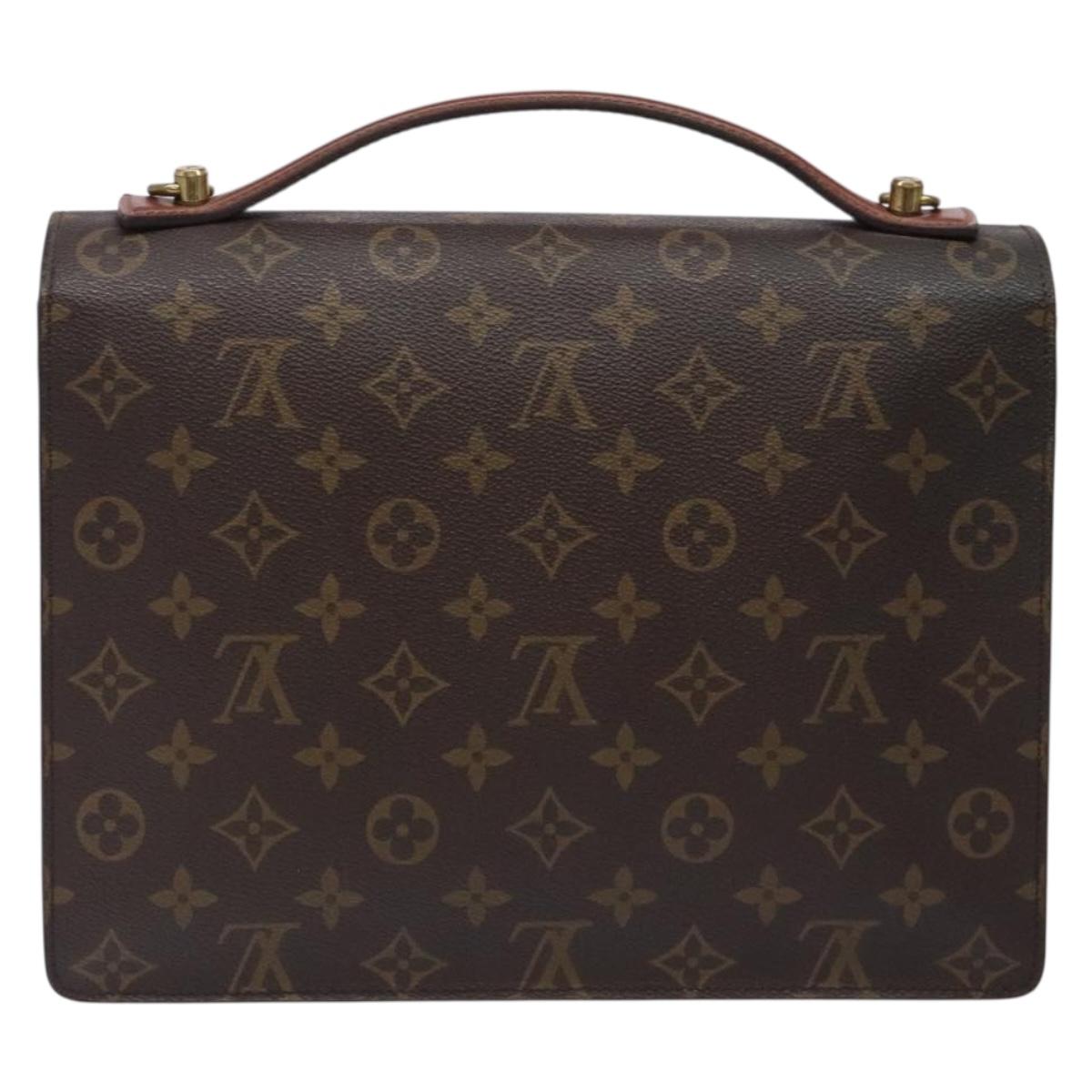 LOUIS VUITTON Monogram Monceau 28 Hand Bag M51185 LV Auth ki5795