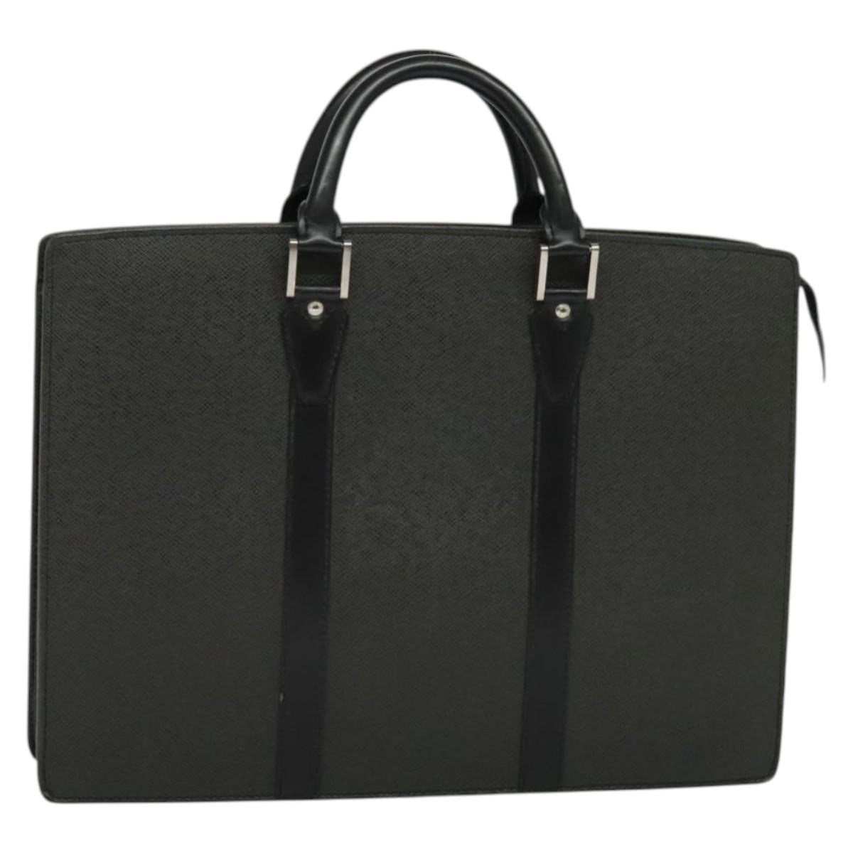 LOUIS VUITTON Taiga Porte Documents Rozan Bag Ardoise M30052 LV Auth ki5801