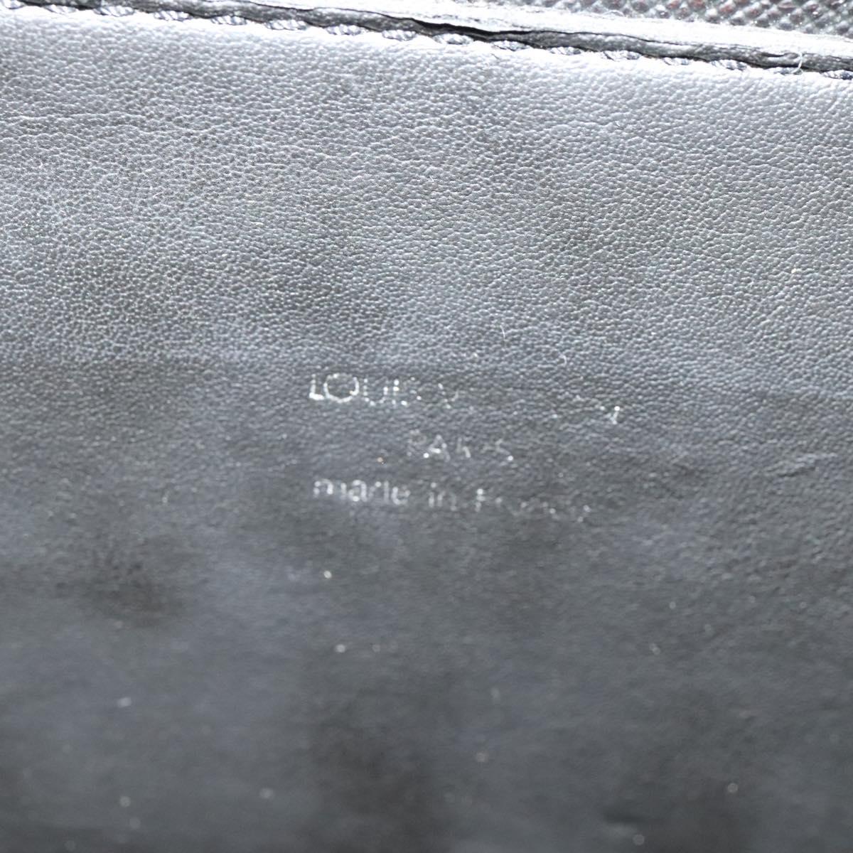 LOUIS VUITTON Taiga Porte Documents Rozan Bag Ardoise M30052 LV Auth ki5801