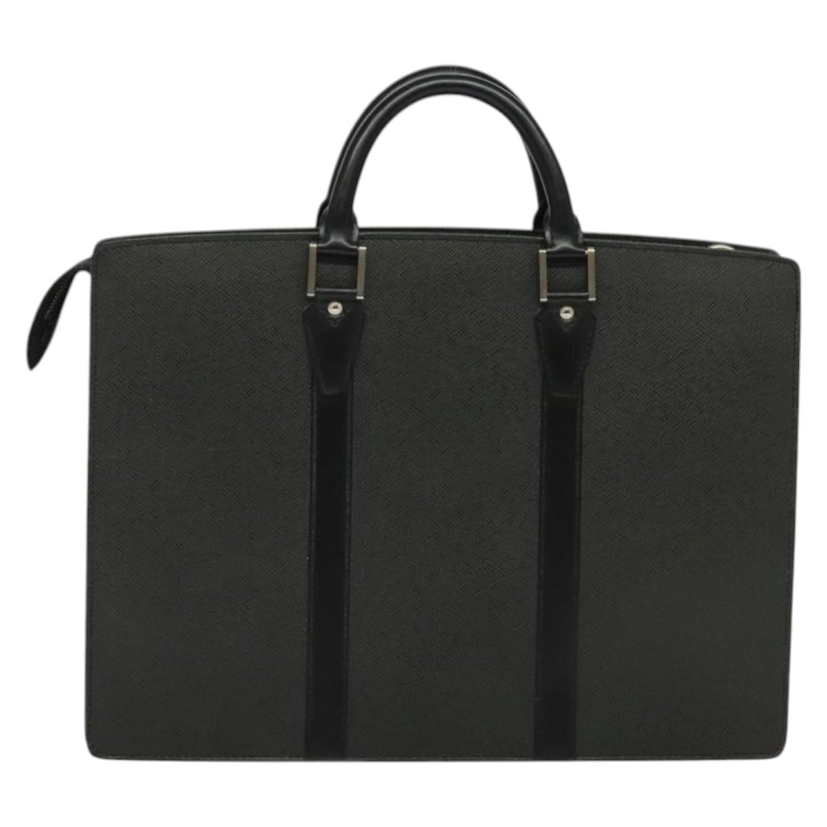 LOUIS VUITTON Taiga Porte Documents Rozan Bag Ardoise M30052 LV Auth ki5801