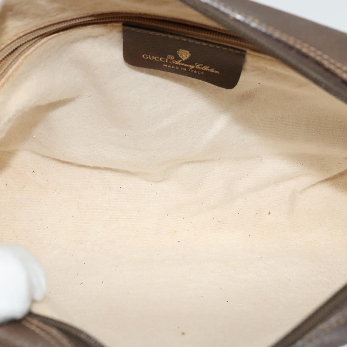 GUCCI GG Supreme Web Sherry Line Shoulder Bag PVC Beige 119 02 088 Auth ki5809