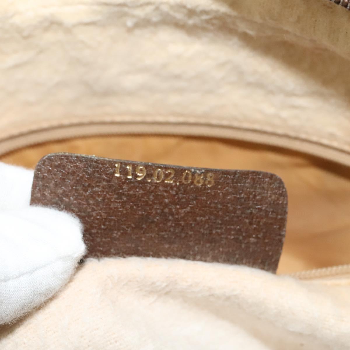 GUCCI GG Supreme Web Sherry Line Shoulder Bag PVC Beige 119 02 088 Auth ki5809