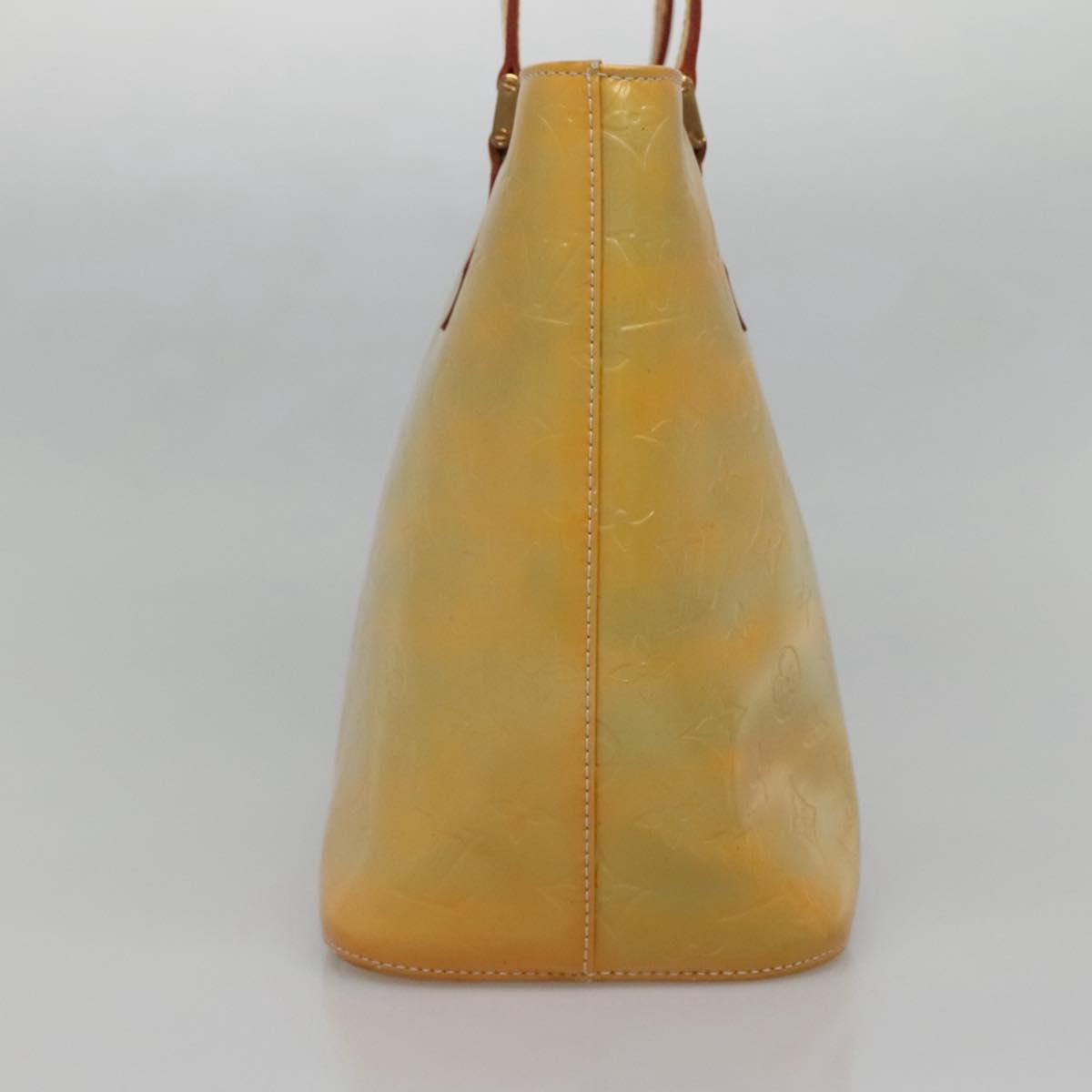 LOUIS VUITTON Monogram Vernis Houston Hand Bag Gris M91053 LV Auth ki5812