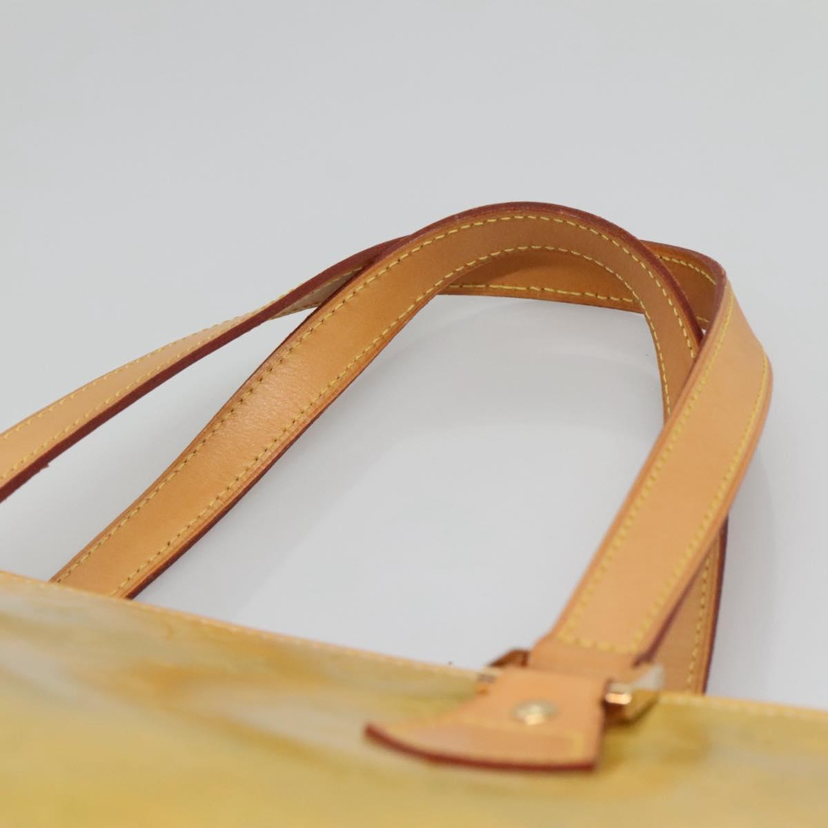 LOUIS VUITTON Monogram Vernis Houston Hand Bag Gris M91053 LV Auth ki5812
