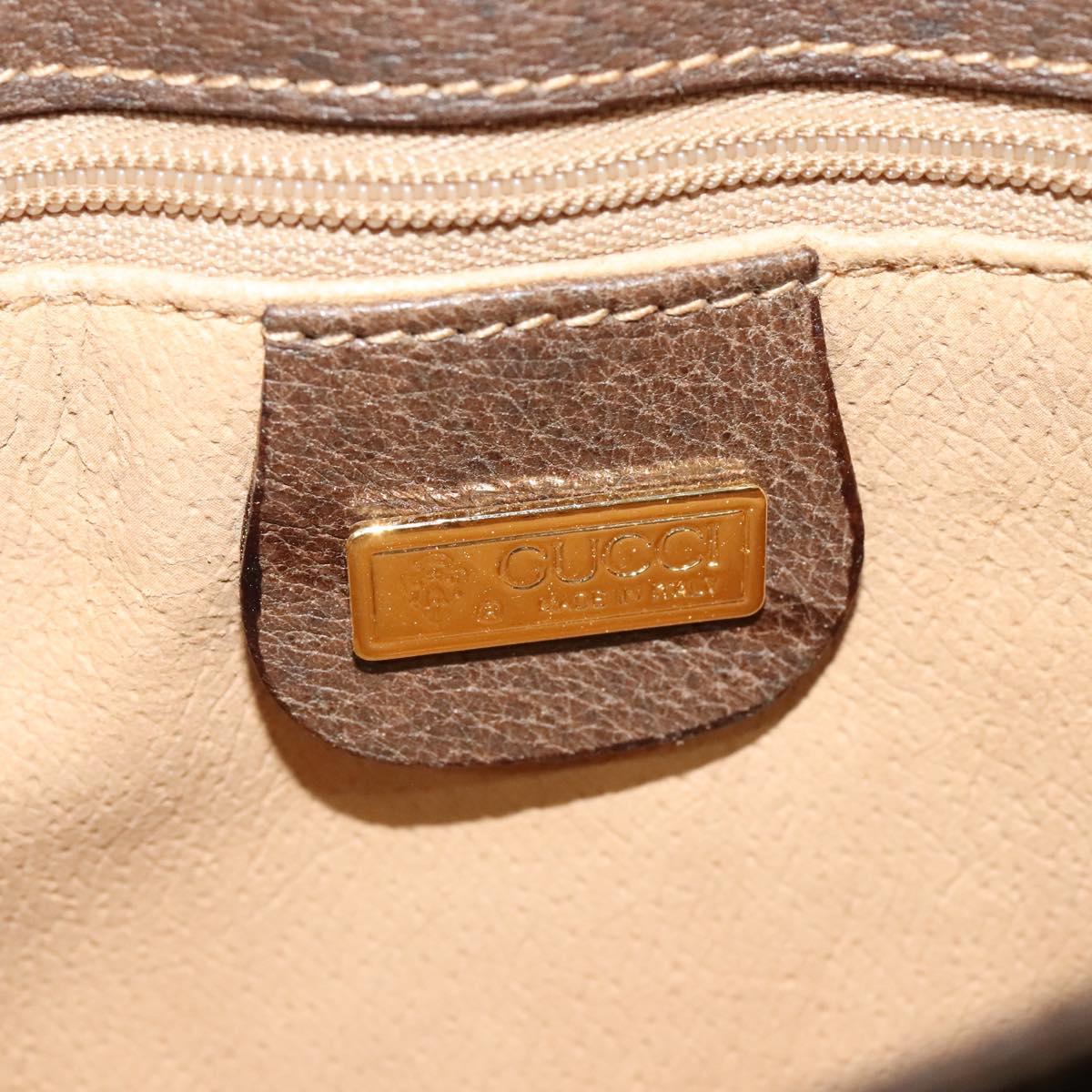 GUCCI GG Supreme Shoulder Bag PVC Beige Gold 004 256 0024 Auth ki5813